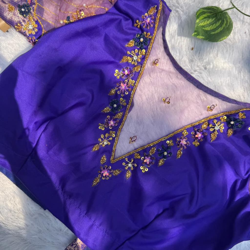 Rose Velvet Lehenga Ensemble